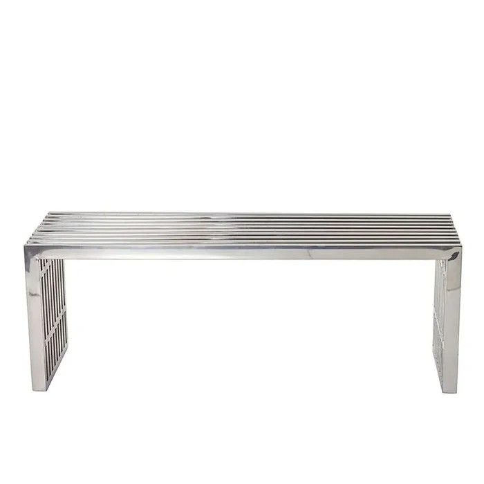 Modway – Gridiron Medium Stainless Steel Bench – EEI-625-SLV
