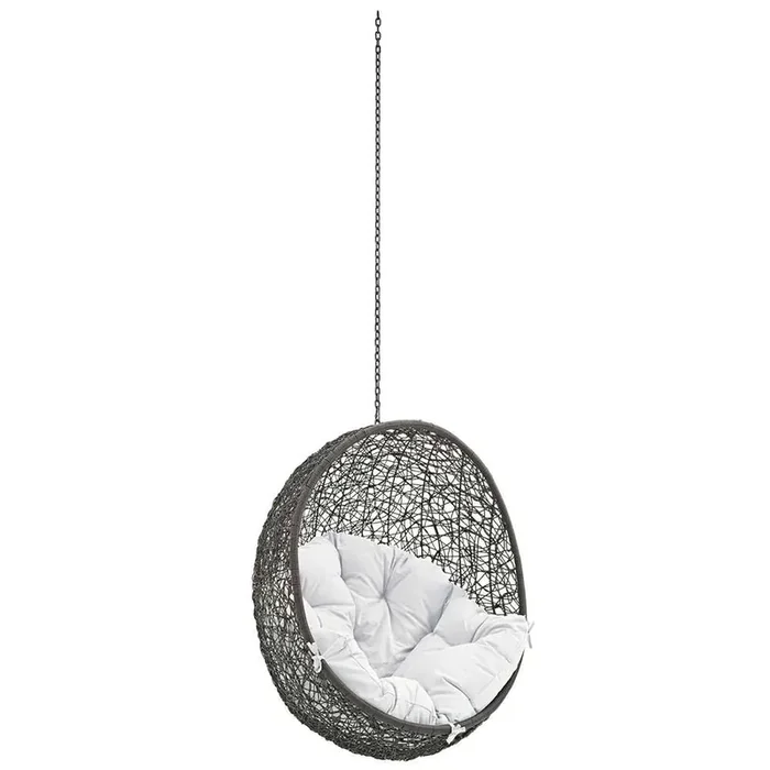 Modway – Hide Outdoor Patio Swing Chair Without Stand – EEI-2654-GRY-WHI