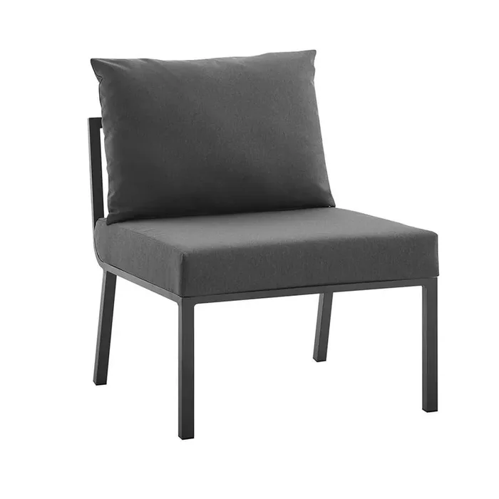 Modway – Riverside Outdoor Patio Aluminum Armless Chair – EEI-3567-SLA-CHA