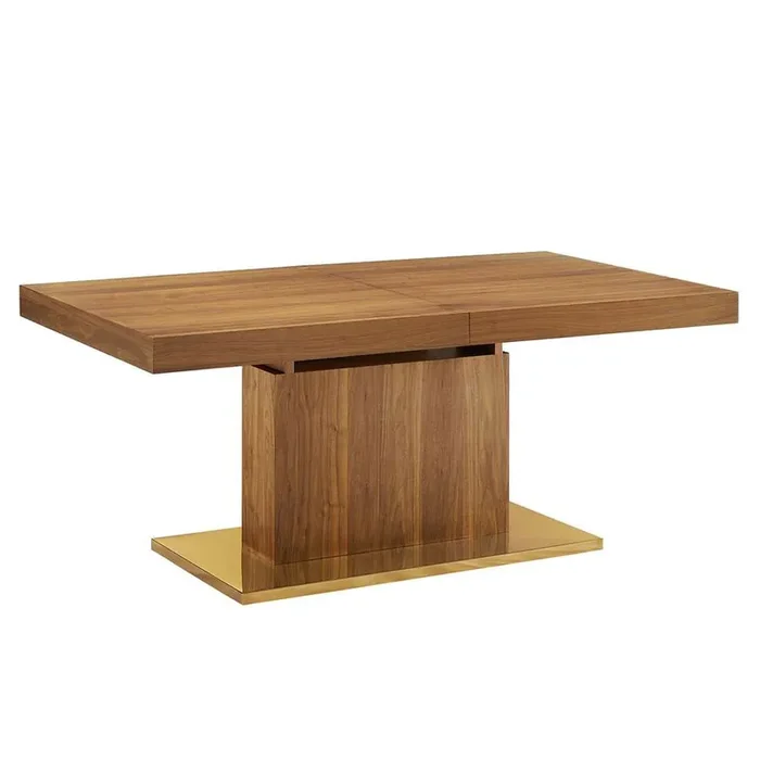 Modway – Vector Expandable Dining Table – EEI-4660-WAL-GLD