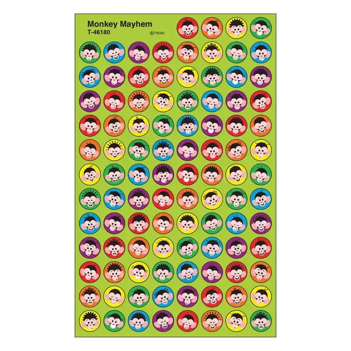 Monkey Mayhem superSpots® Stickers