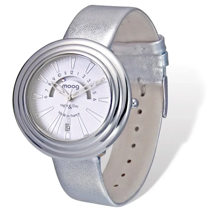 Moog Night & Day Silver-tone Silver Band Watch – Fashionista