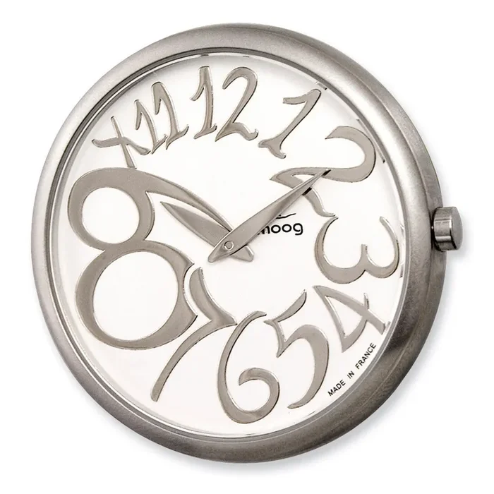 Moog Stainless Steel Silver Dial Silver-tone Markers Watch Only