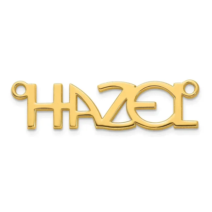 Name Plate Sterling Silver Gold-plated XNA1510GP