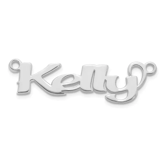 Name Plate Sterling Silver Rhodium-plated XNA1489SS