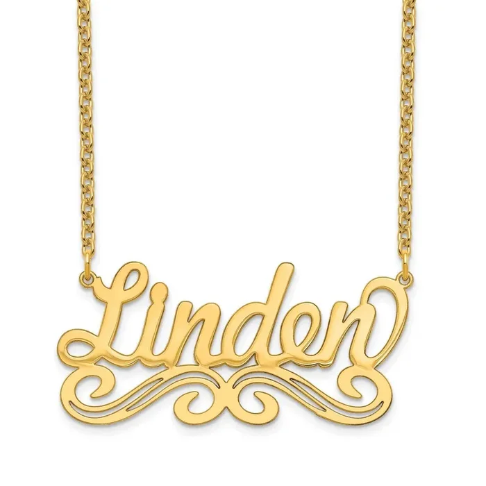 Nameplate Necklace Gold-plated XNA1060GP