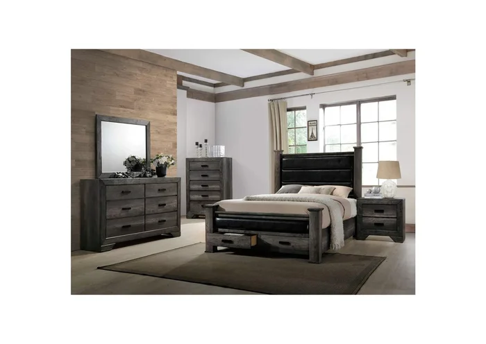 Nathan Queen Storage Poster 6 Piece Bedroom Set