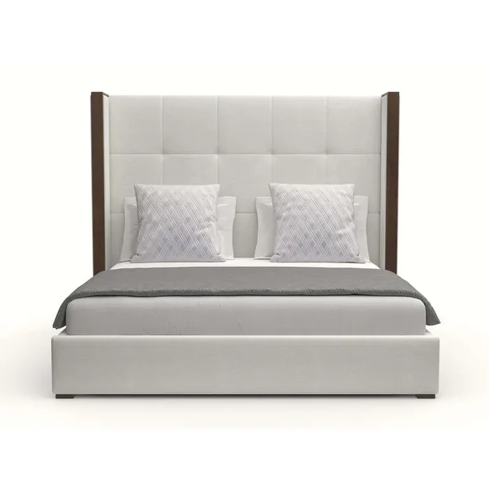 Nativa Interiors – Irenne Button Tufted Upholstered Medium King Off White Bed – BED-IRENNE-BTN-MID-KN-PF-WHITE