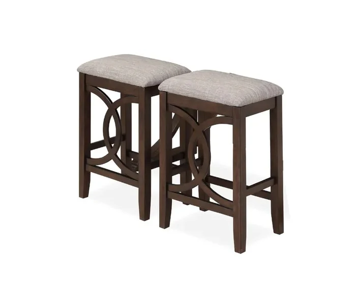 New Classic Furniture – Bella Counter Stool-Cherry (Set of 2) – D324-CS-CHY