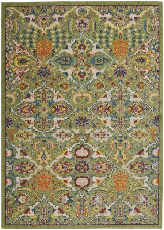 Nourison – Allur Area Rug – 53in x 73in Sage Ivory – ALR03-99446838032
