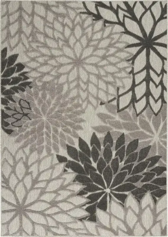 Nourison – Aloha 36in x 56in Silver Grey Area Rug – ALH05-99446779076