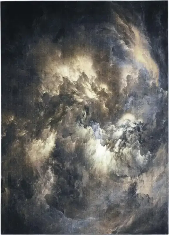 Nourison – Le Reve LER07 Brown and Grey 9×12 Oversized Storm Clouds Rug – LER07-99446494764_CLOSEOUT
