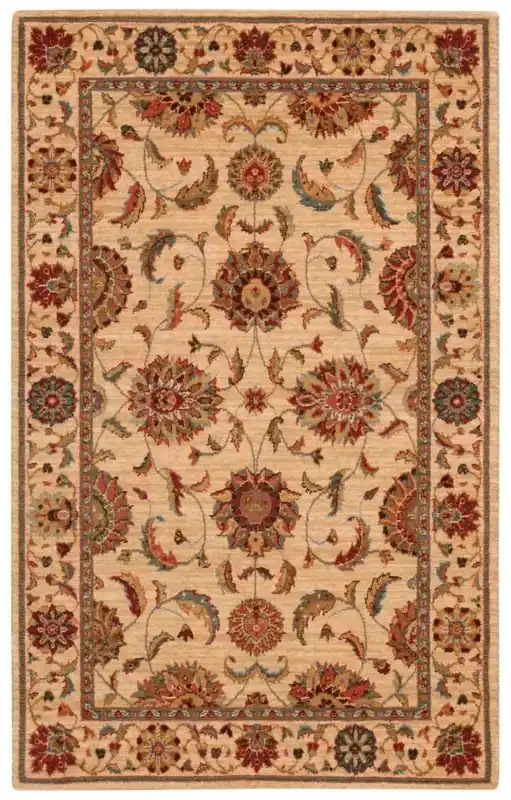 Nourison – Living Treasures LI04 Beige and Red 36in x 56in Area Rug – LI04-99446181800_CLOSEOUT