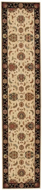 Nourison – Living Treasures LI04 Beige Multicolor 26in x 12 Hallway Rug – LI04-99446670465_CLOSEOUT