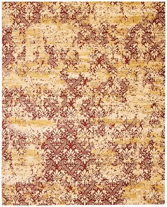 Nourison – Rhapsody RH005 Yellow and Red 56in x 8 Area Rug – RH005-99446250261_CLOSEOUT