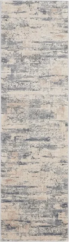 Nourison – Rustic Textures RUS04 Beige and Bone 22in x 76in Hallway Rug – RUS04-99446462039