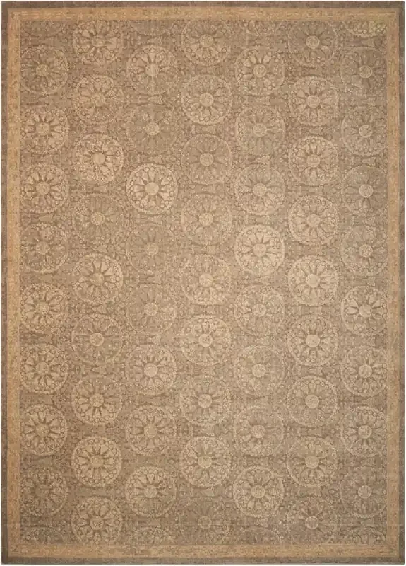 Nourison – Silken Allure SLK04 Beige 56in x 8 Area Rug – SLK04-99446152534_CLOSEOUT