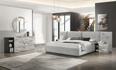 Nova Domus Maranello – Queen Modern Grey Bed Set / VGMABR-121-GRY-BED-SET-Q