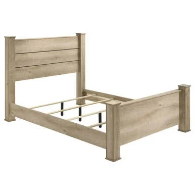 Oakglen 55-inch Queen Panel Bed Weathered Oak / CS-225101Q