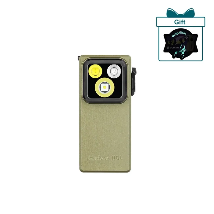 Oclip Ultra Clip-On EDC Light with Flood, Spot, and UV Modes