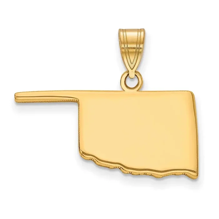 Ok State Pendant Bail Only 14k Gold XNA707Y-OK