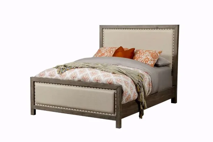 Origins by Alpine – Classic California King Bed in Grey – 1817-07CK