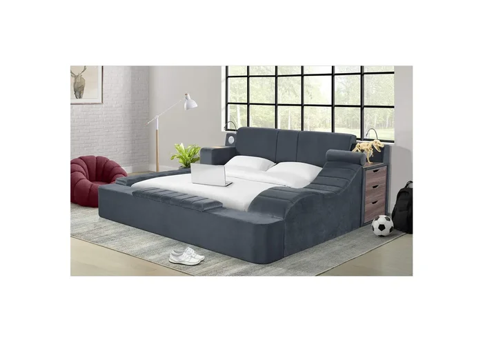 Ottawa Interchangeable Left And Right Nightstands In Grey Linen