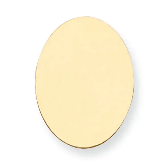Oval Stamping 14k Yellow Gold YG1086