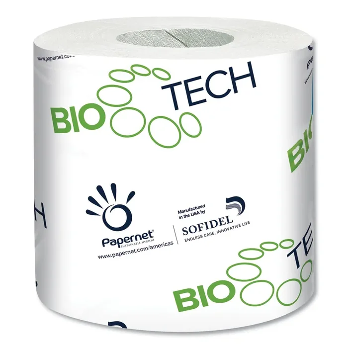 Papernet® Biotech Toilet Tissue, Septic Safe, 2-Ply, White, 500 Sheets/roll, 96 Rolls/carton