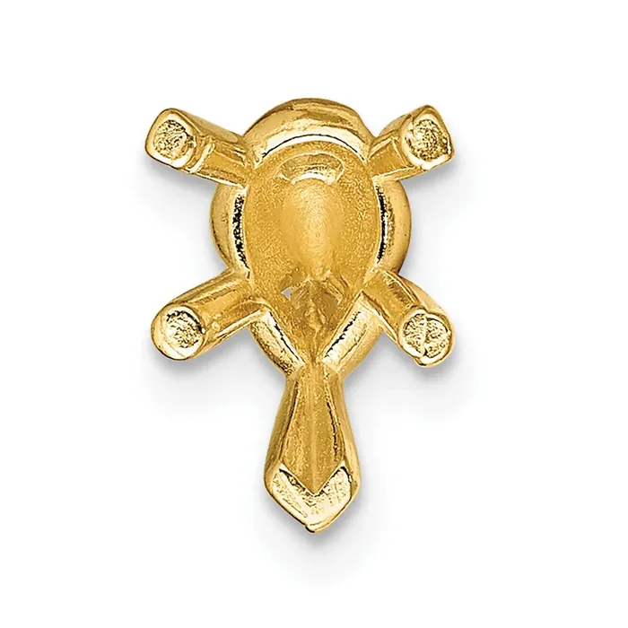 Pear 5-Prong V-End Tapered with Pad 11 x 7mm Setting 14k Gold YG234-10