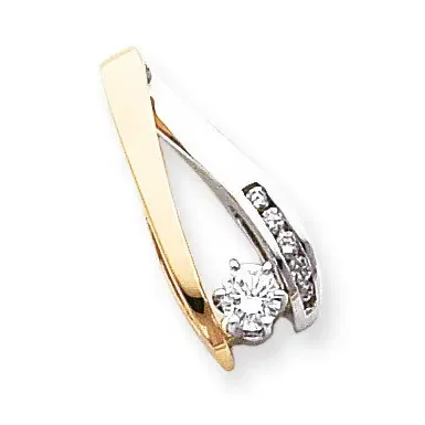 Peg Set Slide Mounting 14k Two-Tone Gold XS626