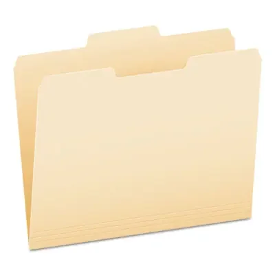 Pendaflex® Manila File Folders, 1/3-Cut Tabs Center Position, Letter Size, 0.75″ Expansion, Manila, 100/Box