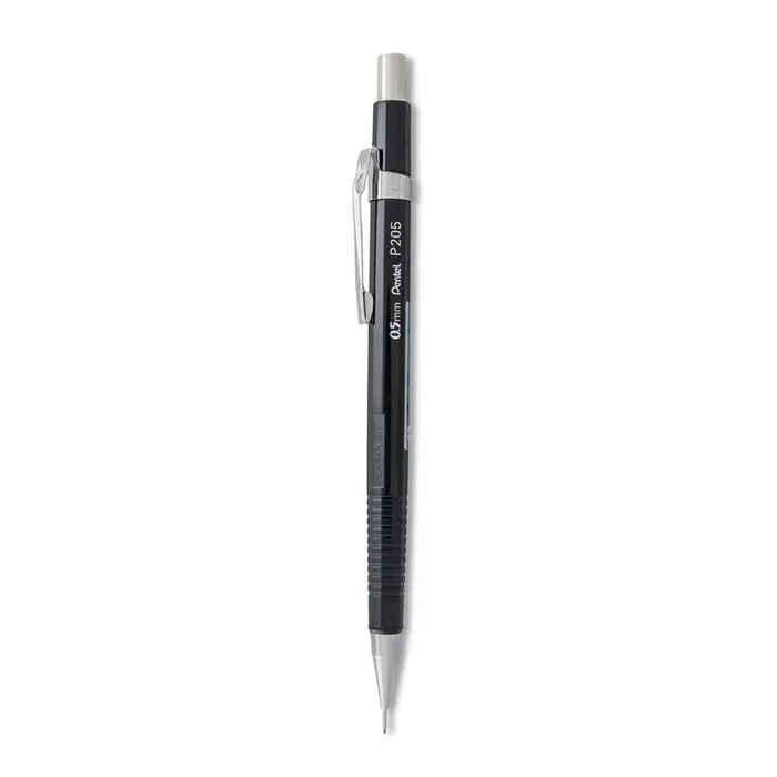 Pentel® Sharp Mechanical Pencil, 0.5 mm, HB ( 2), Black Lead, Black Barrel