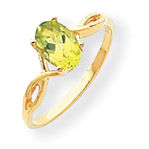 Peridot ring 14k Gold Y2197PE