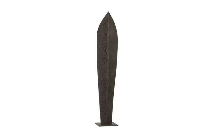 Phillips Collection – Carved Leaf on Stand, Burnt, XL – TH96269