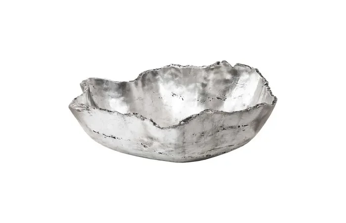 Phillips Collection – Cast Onyx Bowl, Silver Leaf, Small – PH103572