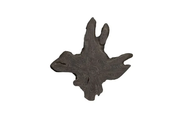 Phillips Collection – Freeform Teak Wall Slice, MD, Dark Gray – ID114683