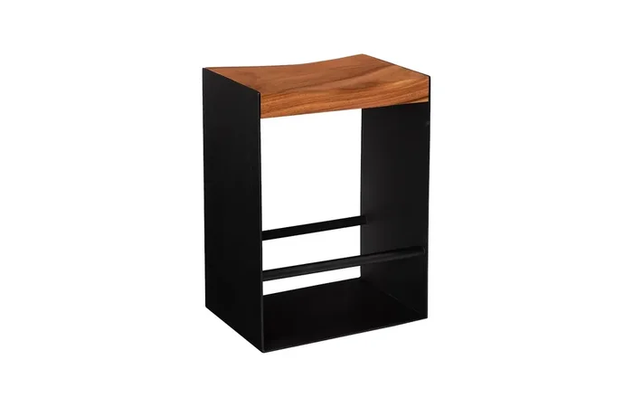 Phillips Collection – Iron Frame Counter Stool, Natural – TH97640