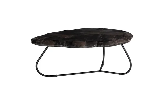 Phillips Collection – Mosaic Leaf Petrified Wood Coffee Table, Large – ID116041