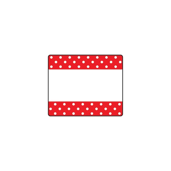 Polka Dots Red Terrific Labels™