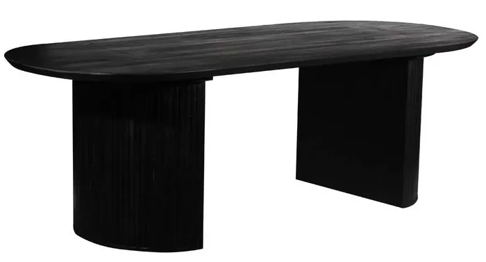 Porter Designs – Coburg Solid Wood Dining Table, Black – 07-108-01D-6889-KIT