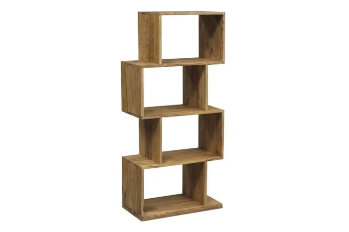 Porter Designs – Urban Solid Sheesham Wood 4 Shelf Bookcase, Natural – 10-117-01-8056