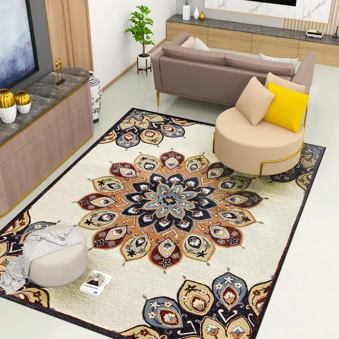 Premium Hand-Tufted Rug Made of 100% Wool – Vivid Plume – 8×10 Feet