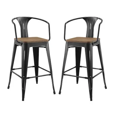 Promenade Bar Stool Set of 2 / EEI-3954
