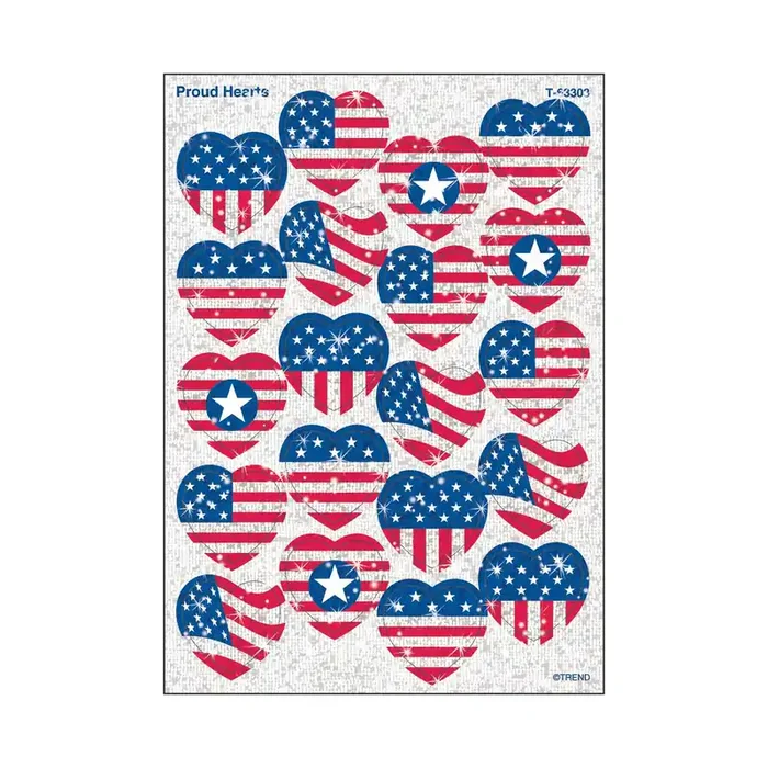Proud Hearts Sparkle Stickers® – Large