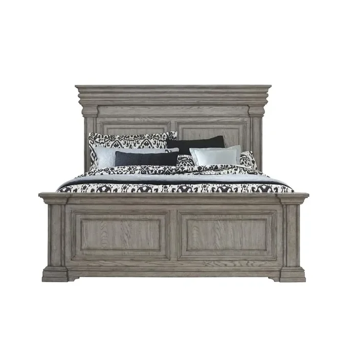 Pulaski – Madison Ridge King Panel Bed in Heritage Taupe – P091-BR-K3