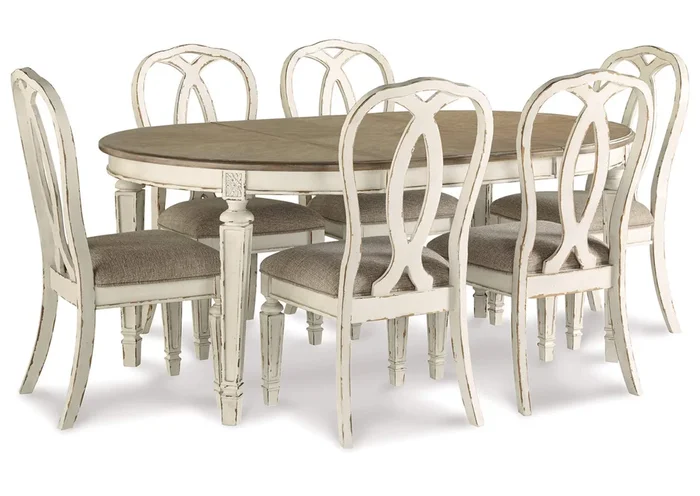 Realyn Dining Table and 6 Chairs Set