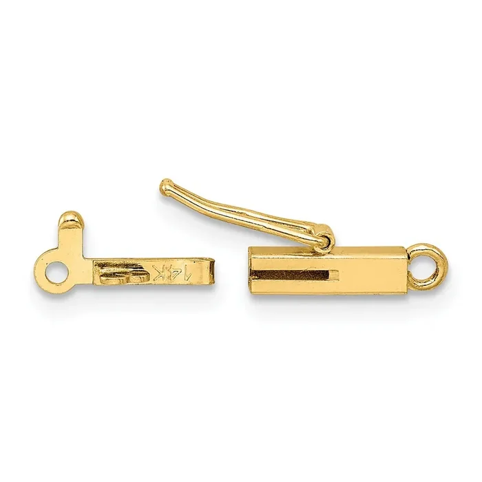 Rectangular Barrel Clasp 14k Yellow Gold YG1821