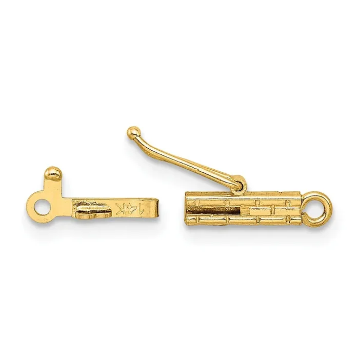 Rectangular Barrel Clasp 14k Yellow Gold YG1822