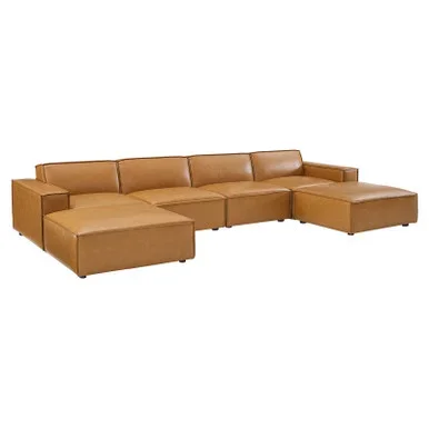 Restore 6-Piece Vegan Leather Sectional Sofa / EEI-4713